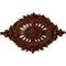Ekena Millwork Antonio Ceiling Medallion, Hand-Painted Burnished Mahogany Crackle, 35 7/8"W x 22 1/2"H x 4 3/8"P CM35X22ANBMC - alternate 1